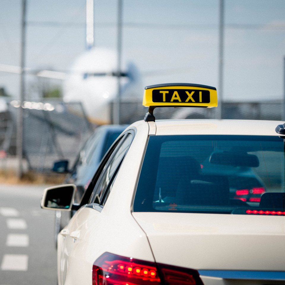 Taxi am Flughafen